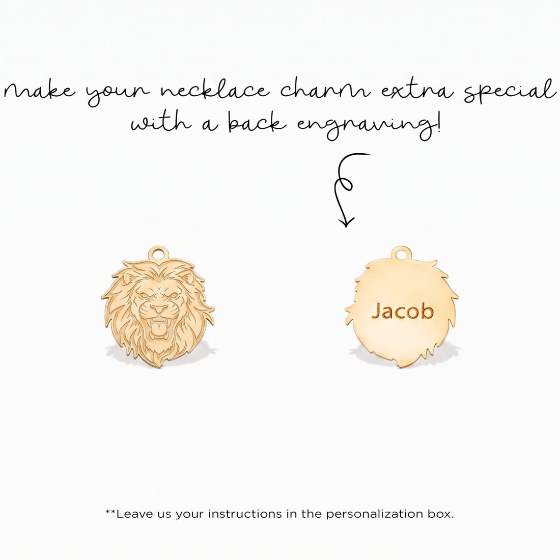 Roaring Lion Head Charm