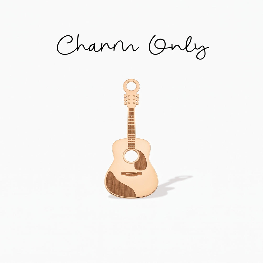 Acoustic Guitar Necklace Charm