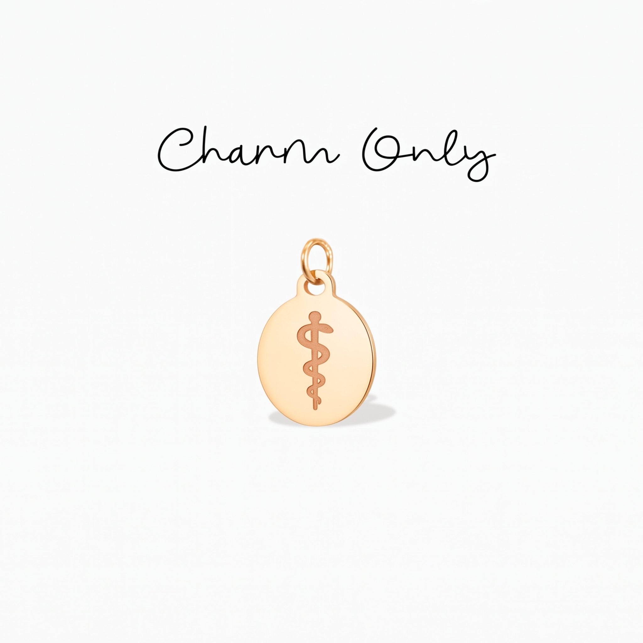 Caduceus Doctor Necklace Charm