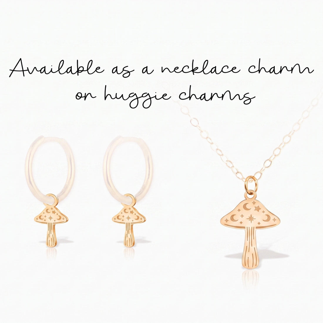 Celestial Mushroom Necklace Charm