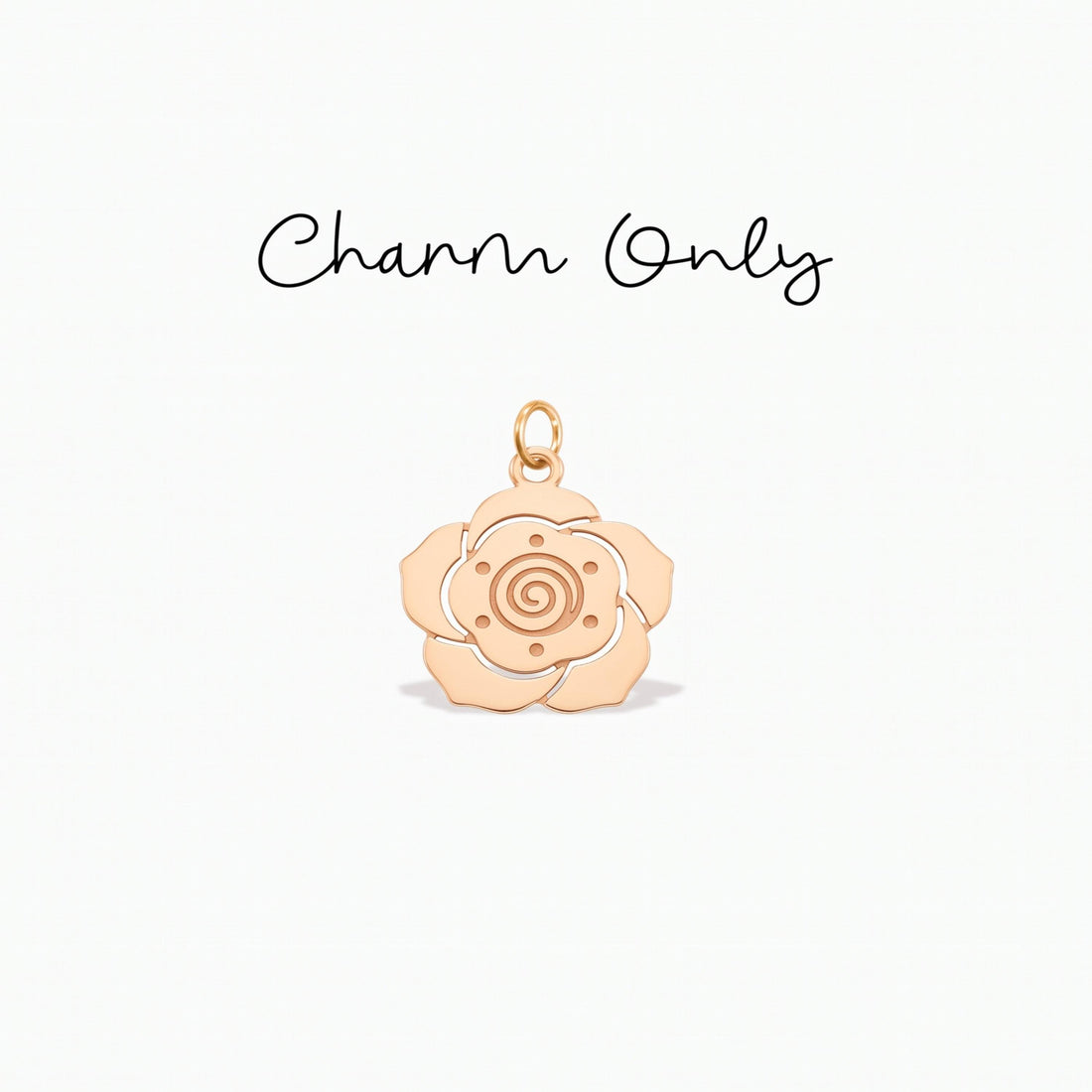 Rose Petal Necklace Charm