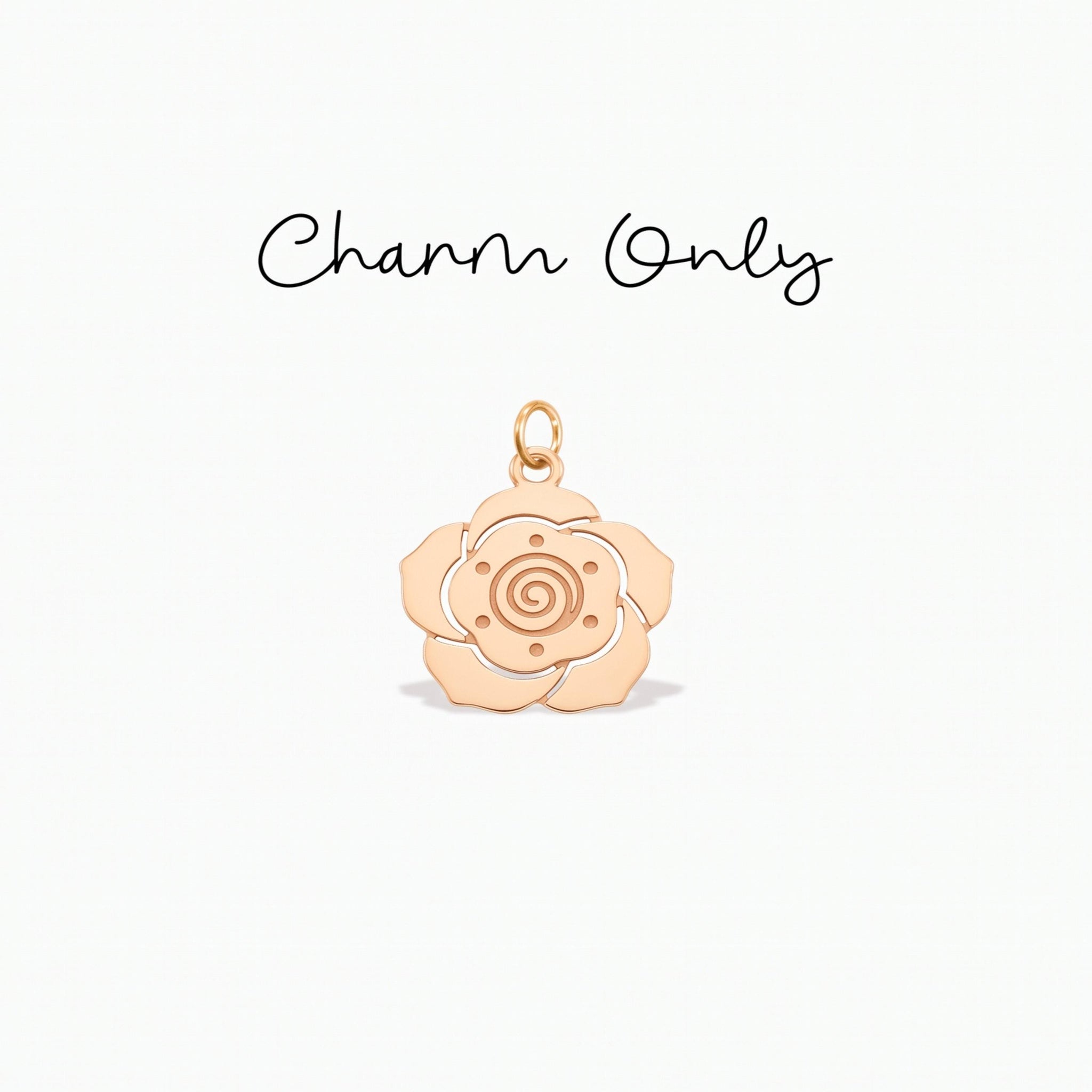 Rose Petal Necklace Charm