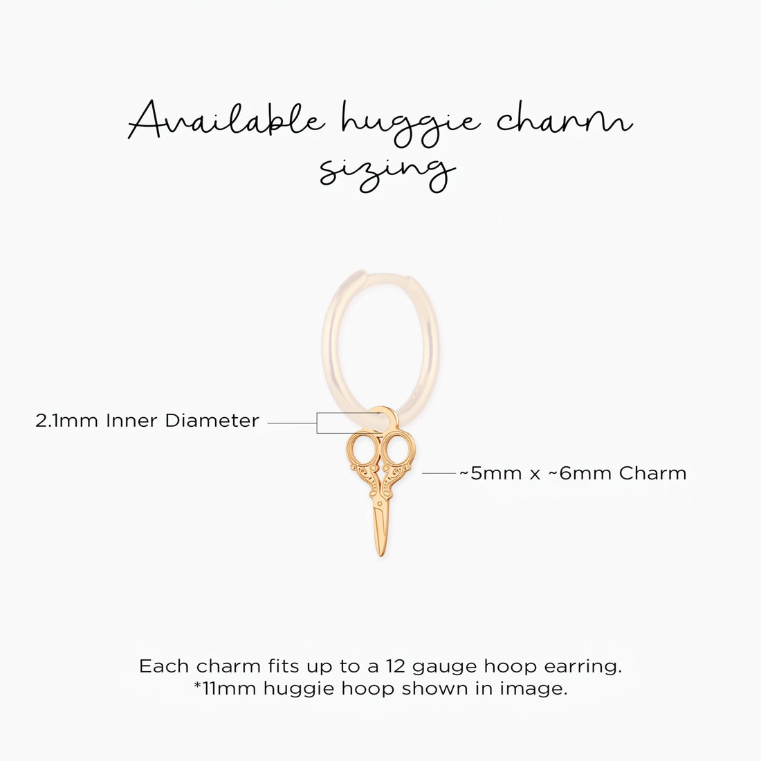Vintage Scissors Necklace Charm