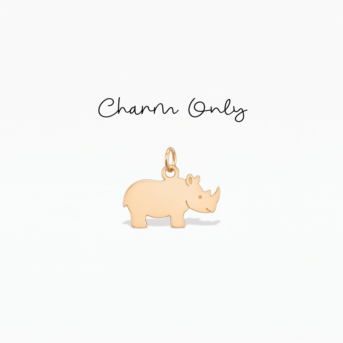 Rhinoceros Necklace Charm