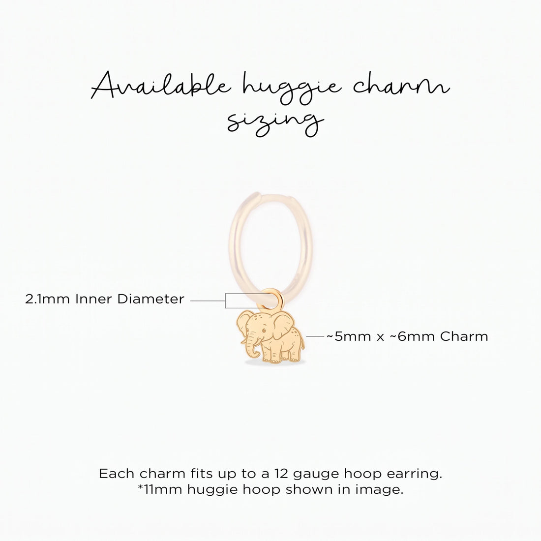Baby Elephant Necklace Charm