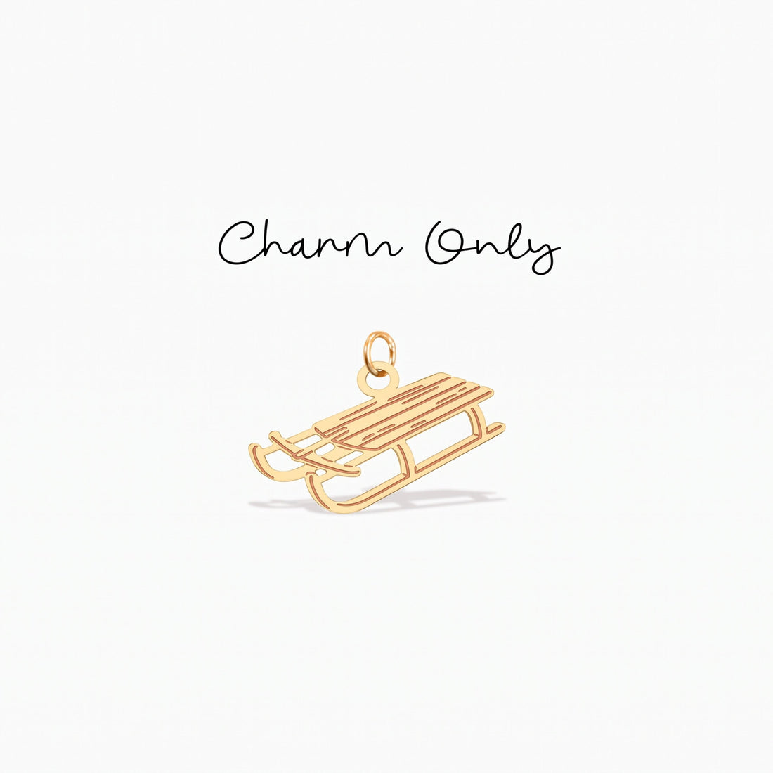 Sled Toboggan Necklace Charm