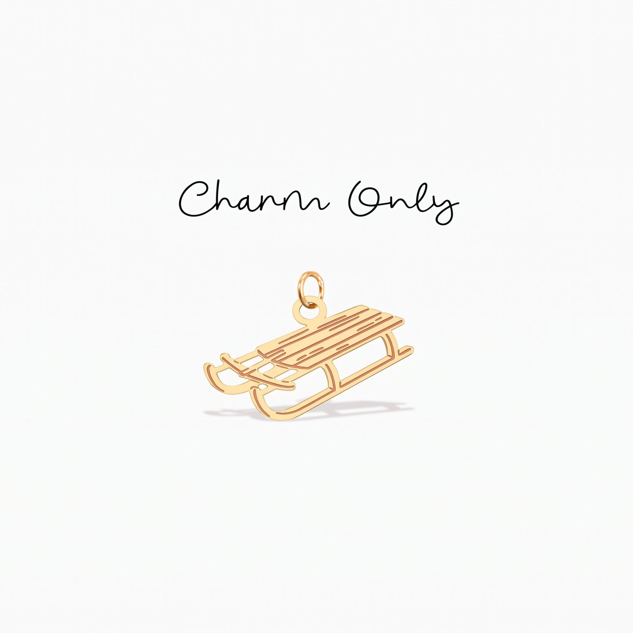 Sled Toboggan Necklace Charm