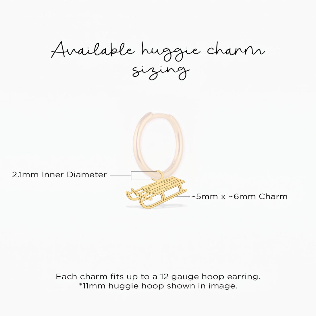 Sled Toboggan Necklace Charm