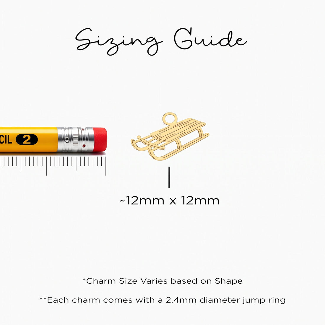 Sled Toboggan Necklace Charm