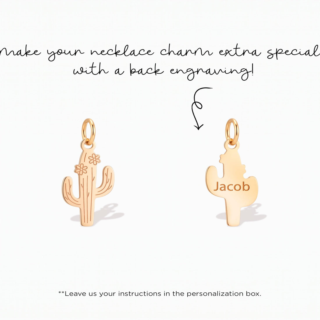 Desert Cactus Charm Pendant
