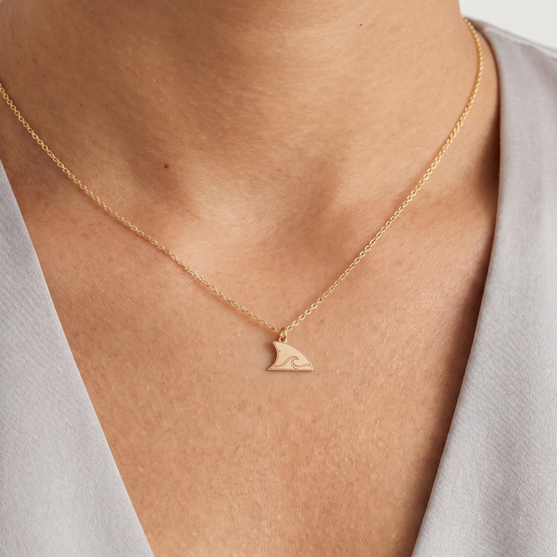 Ocean Wave Shark Fin Charm