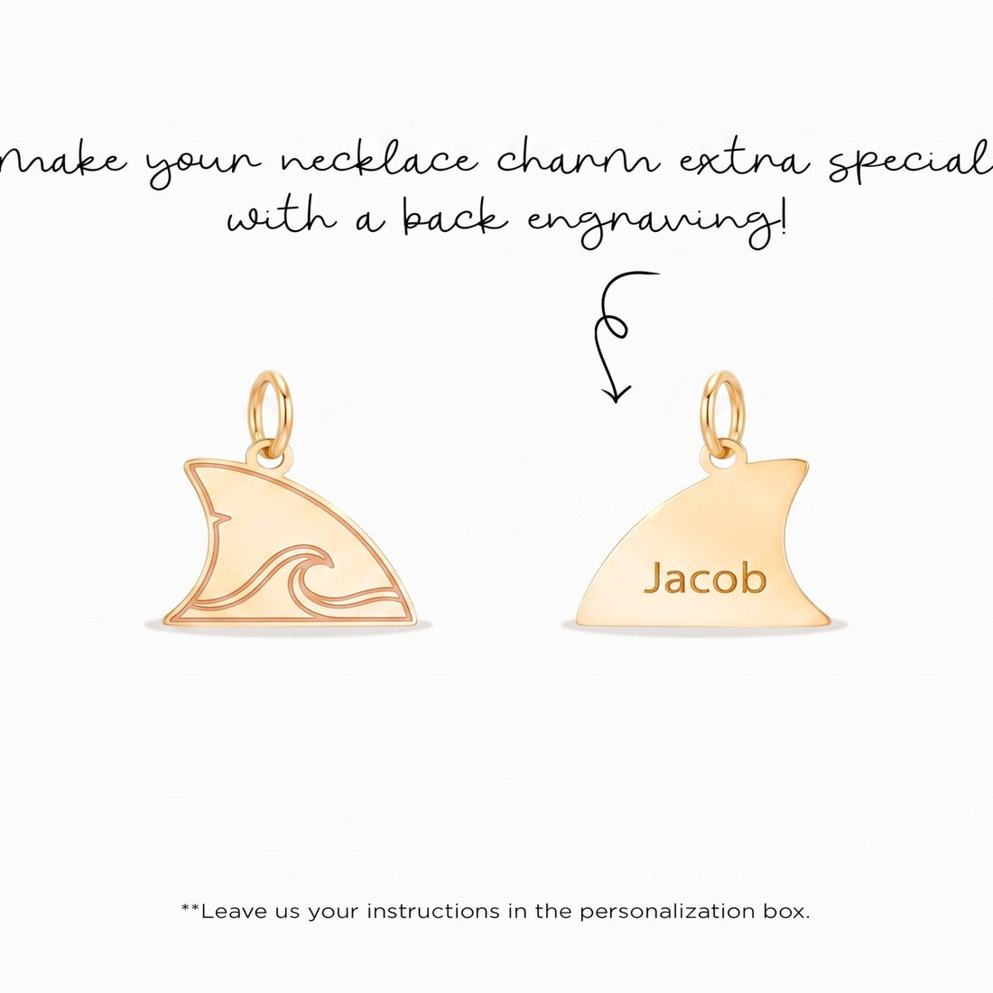 Ocean Wave Shark Fin Charm