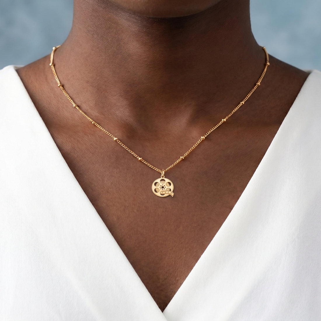 Film Reel Beady Necklace
