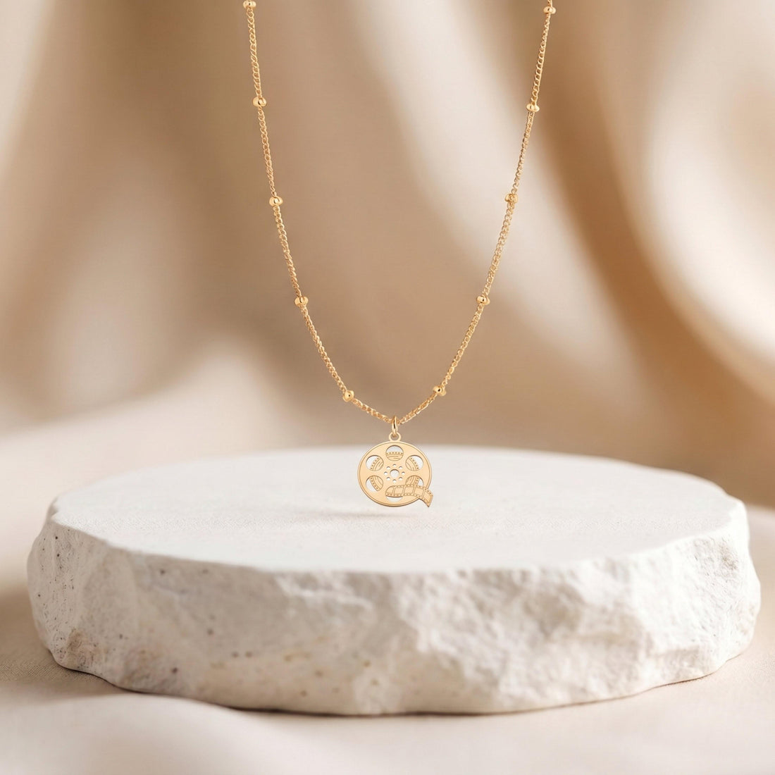 Film Reel Beady Necklace