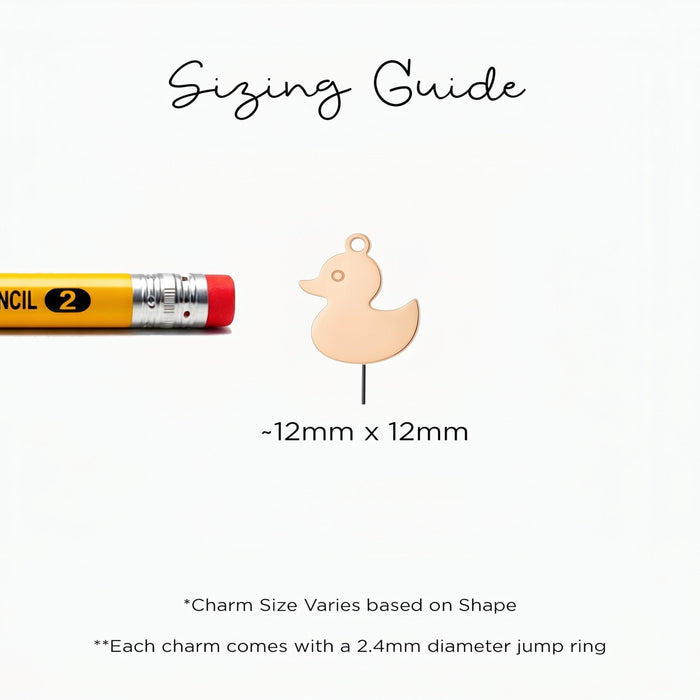 Duck Charm Beady Necklace