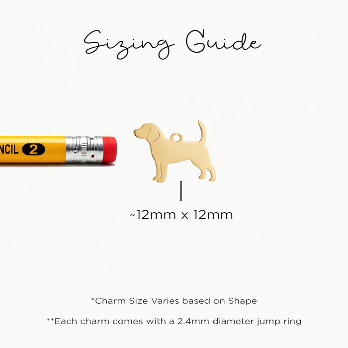 Canine Silhouette Charm Necklace