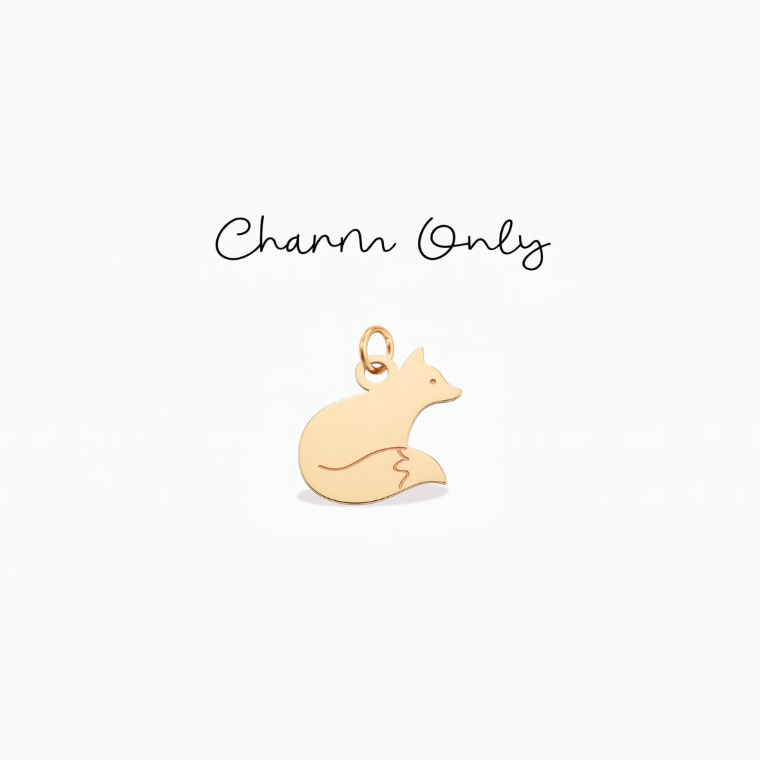 Sitting Fox Necklace Charm