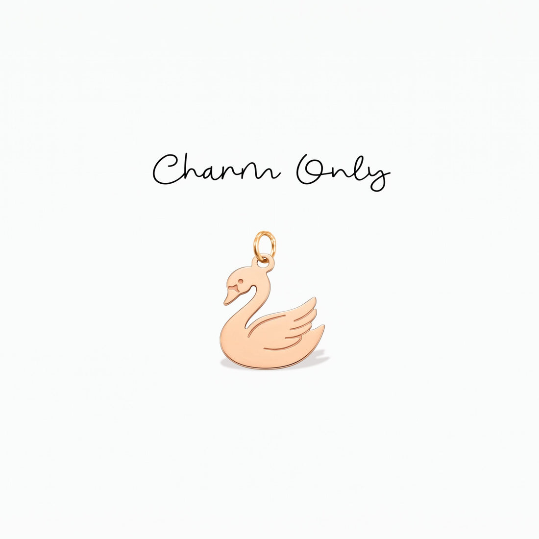 Dainty Swan Necklace Charm
