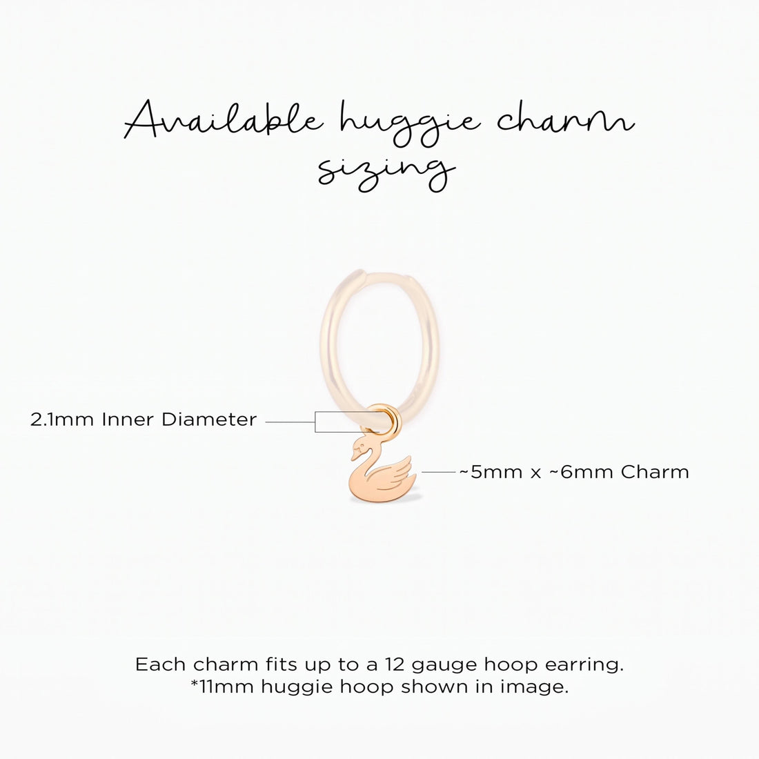 Dainty Swan Necklace Charm