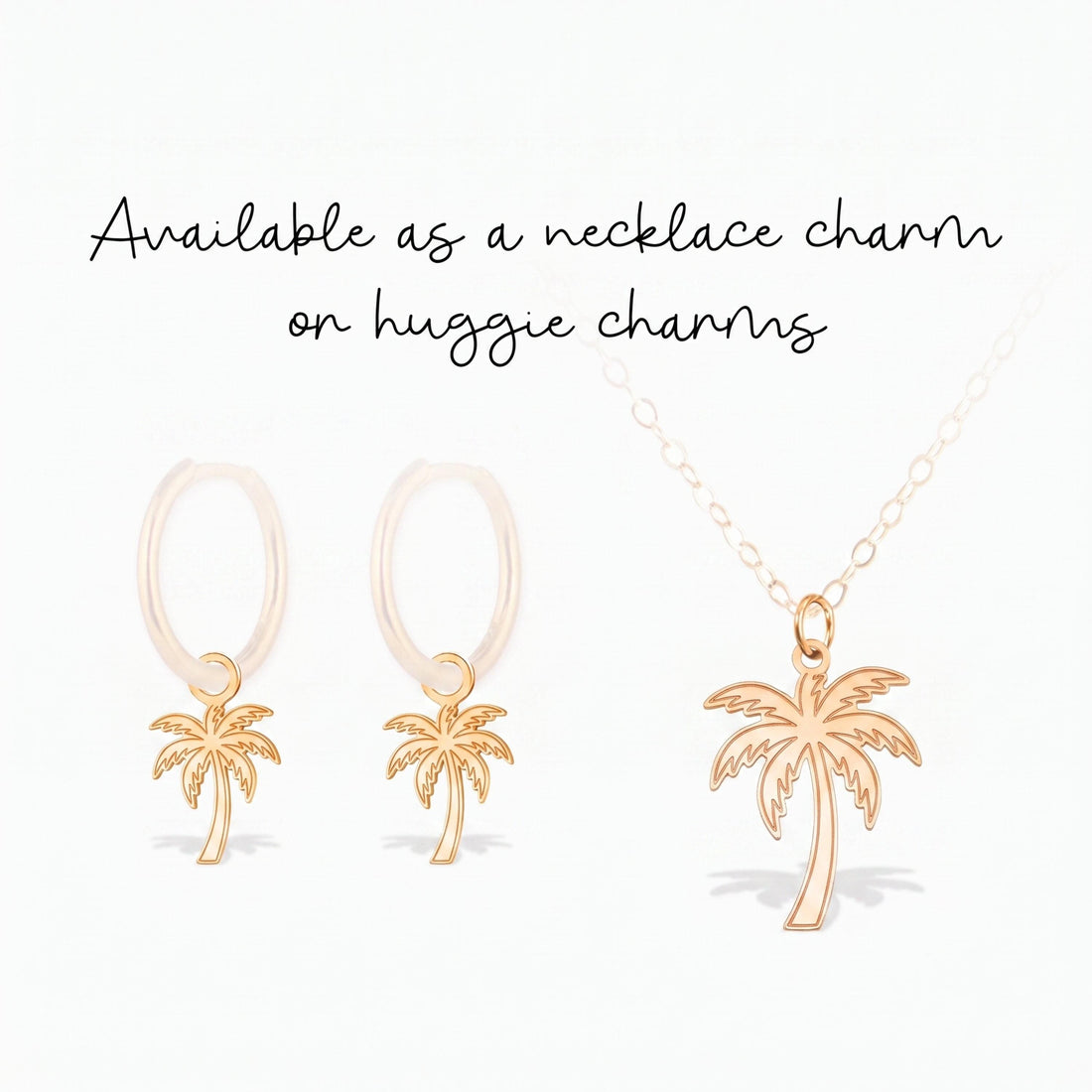 Palm Tree Necklace Charm