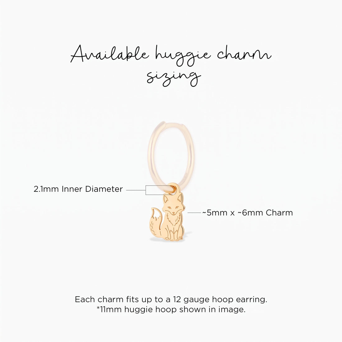 Sitting Fox Necklace Charm
