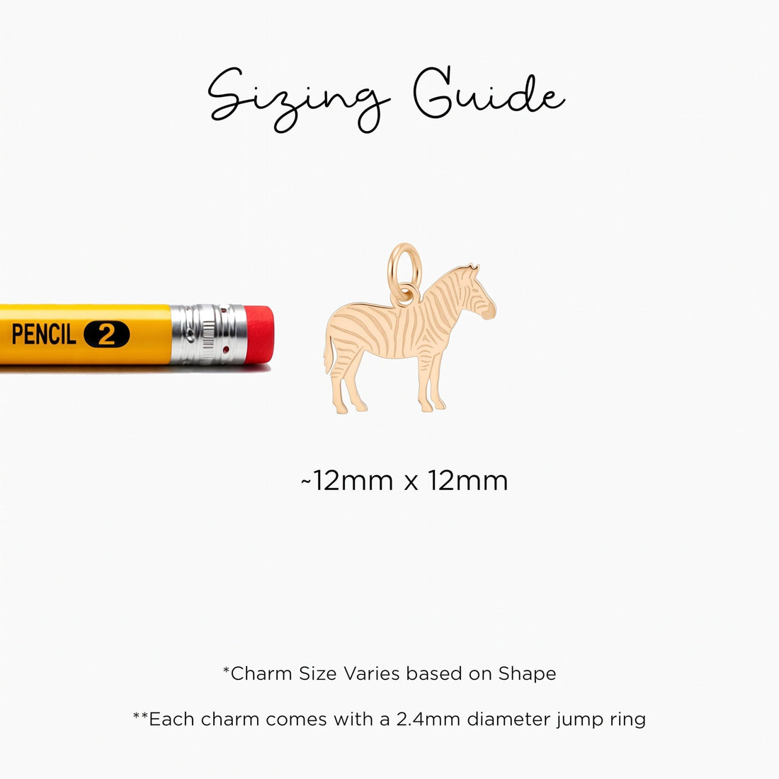 Zebra African Animal Necklace Charm