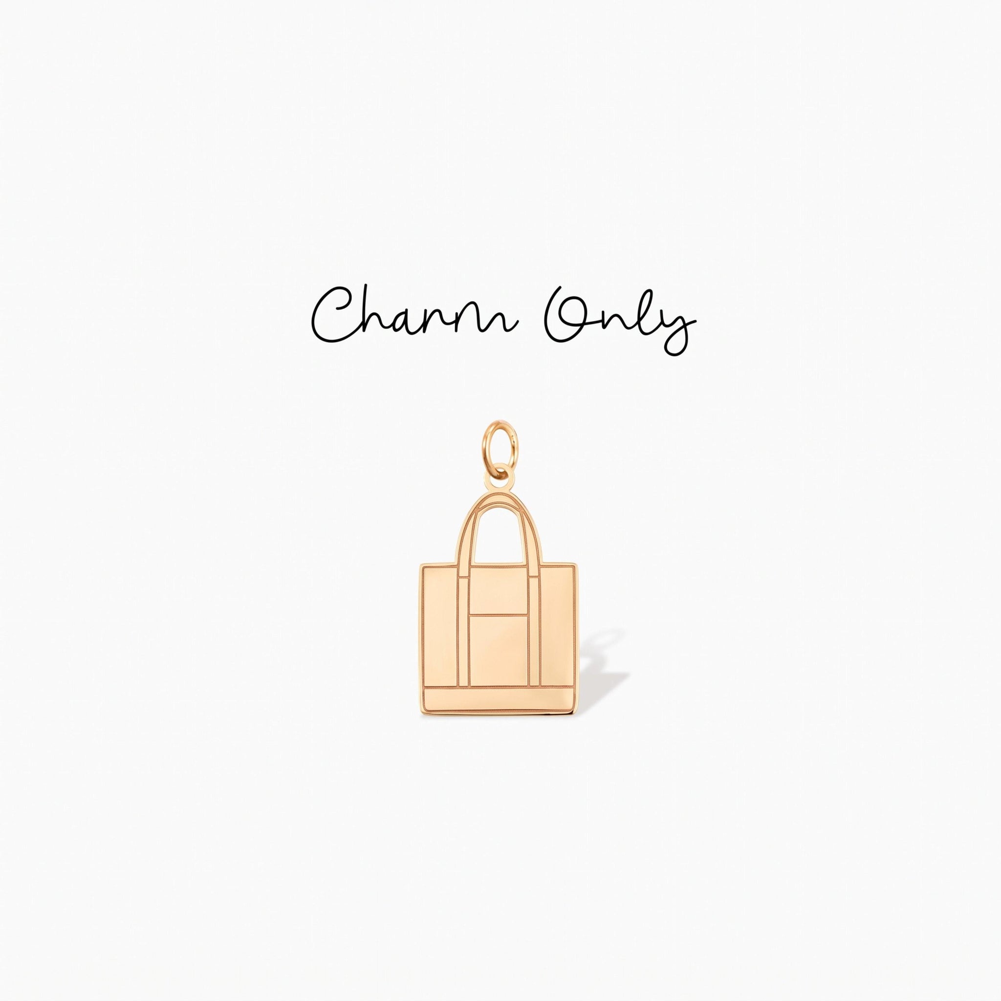 Shopping Bag Necklace Charm