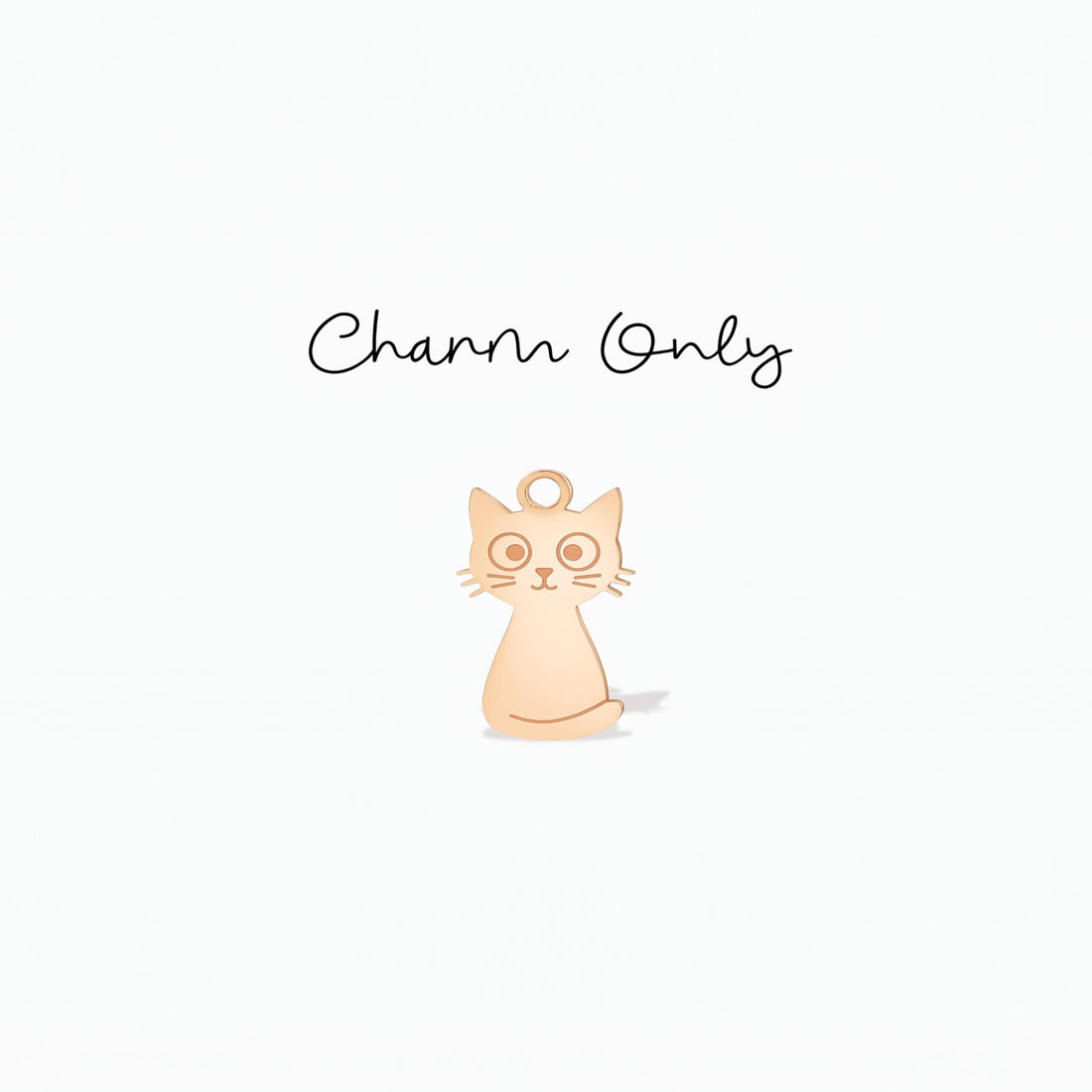 Surprised Cat Necklace Charm
