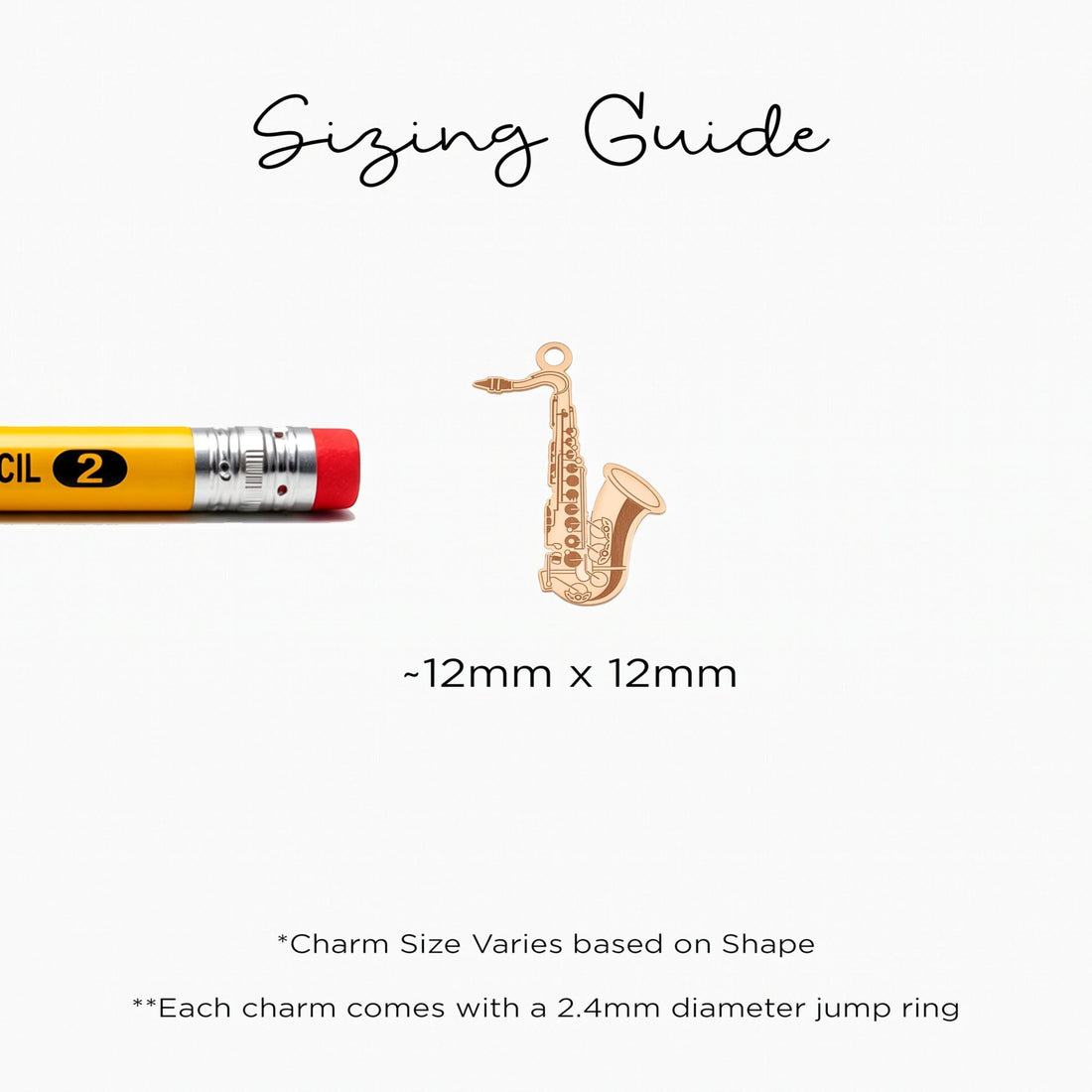 Saxophone Musician Necklace Charm