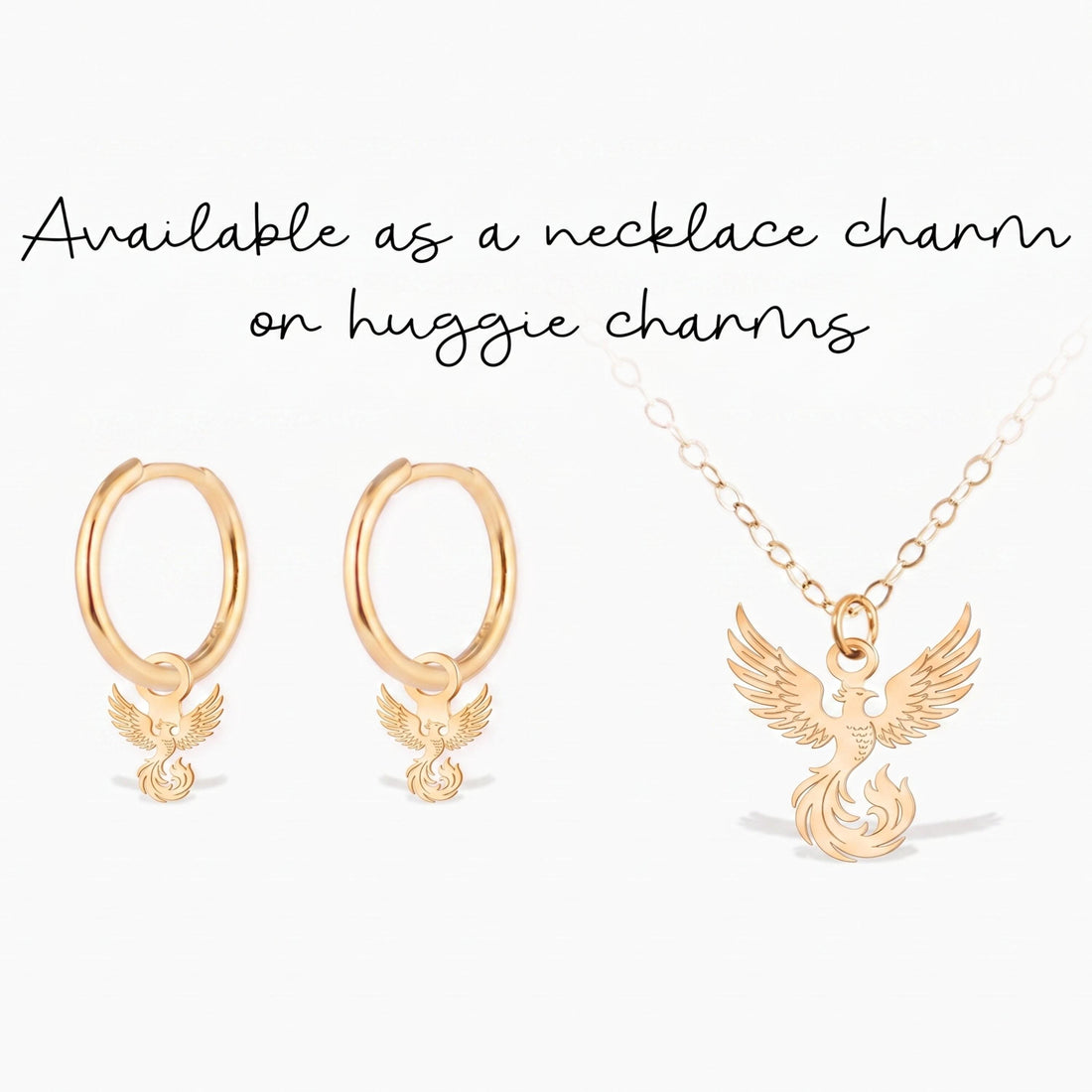 Phoenix Bird Necklace Charm