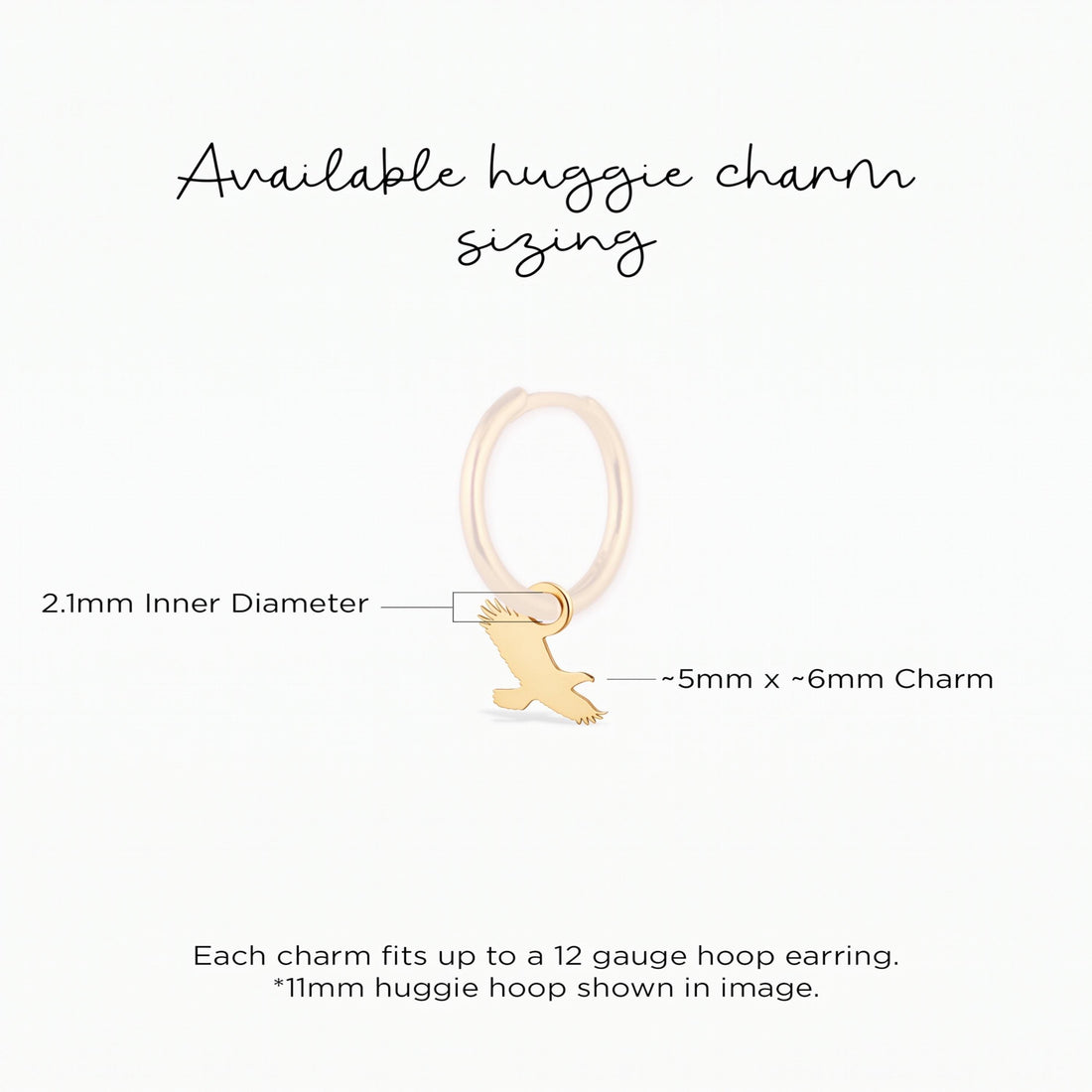 Flying Eagle Bird Charm