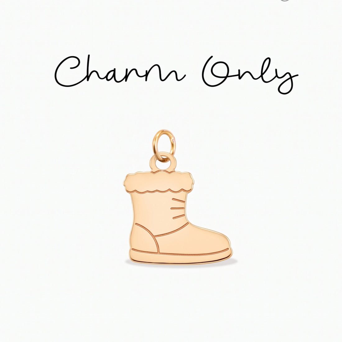 Winter Boot Necklace Charm