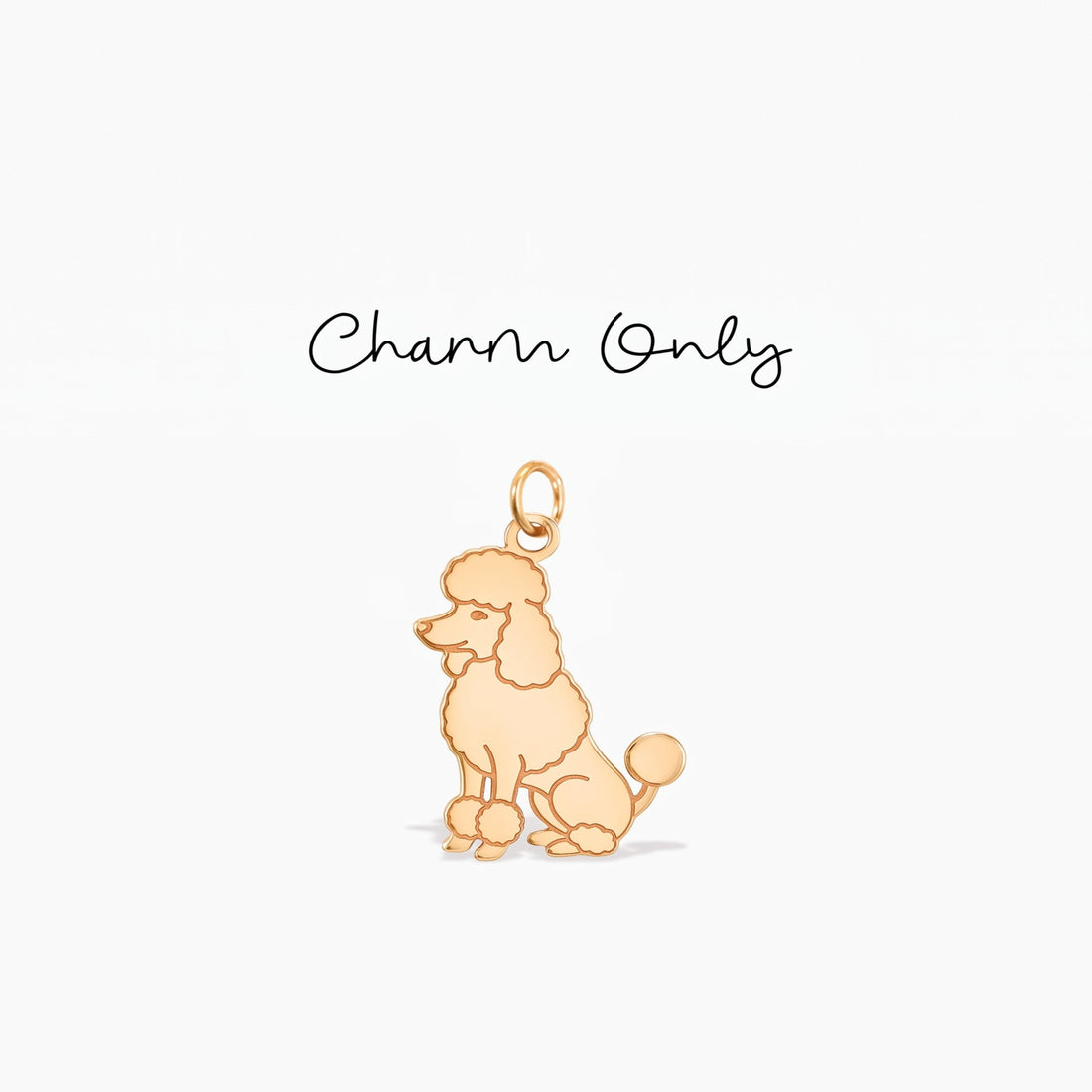 Poodle Dog Necklace Charm
