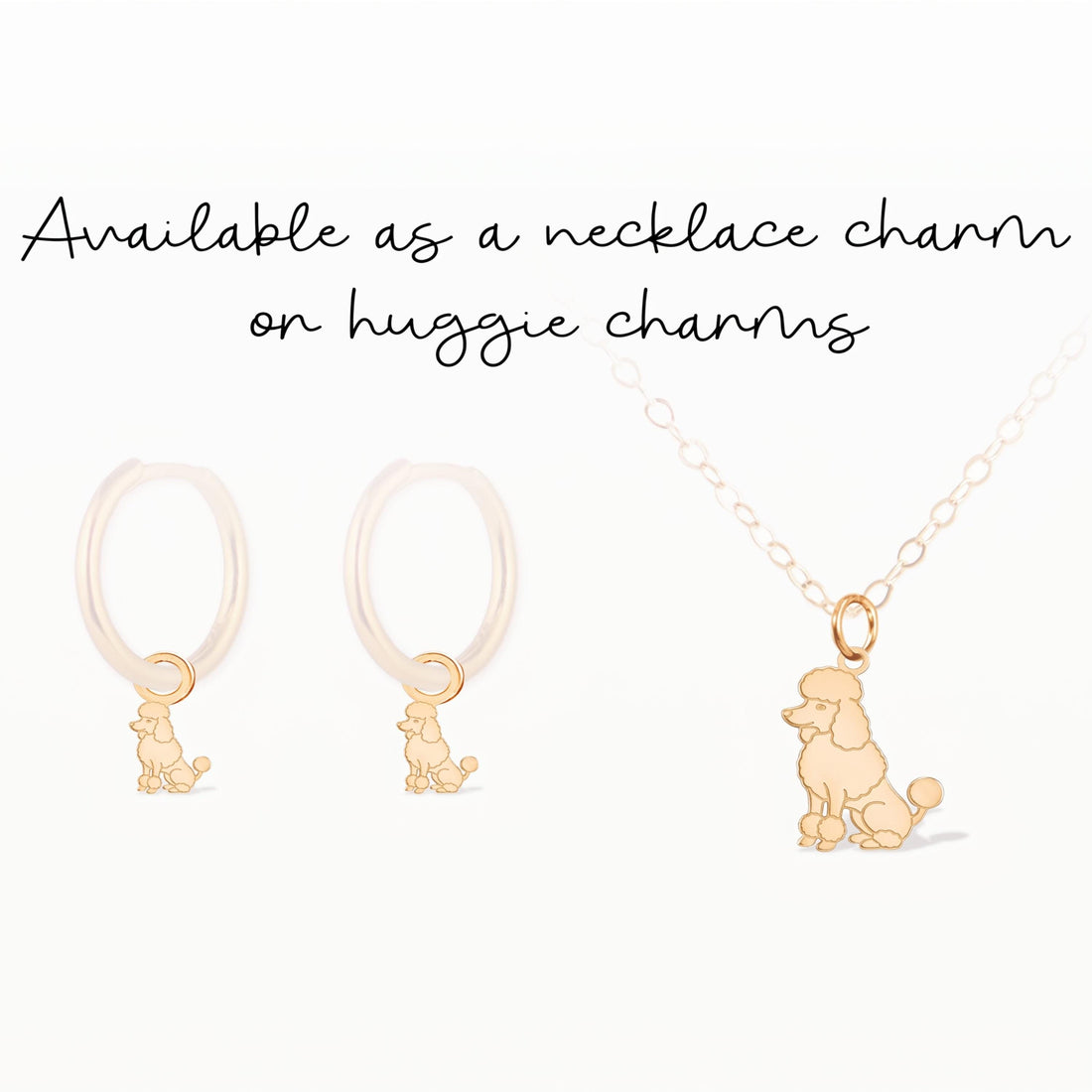 Poodle Dog Necklace Charm