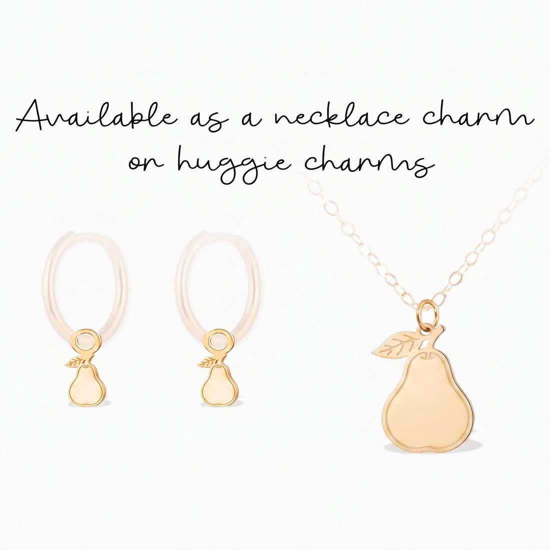 Pear Fruit Necklace Charm