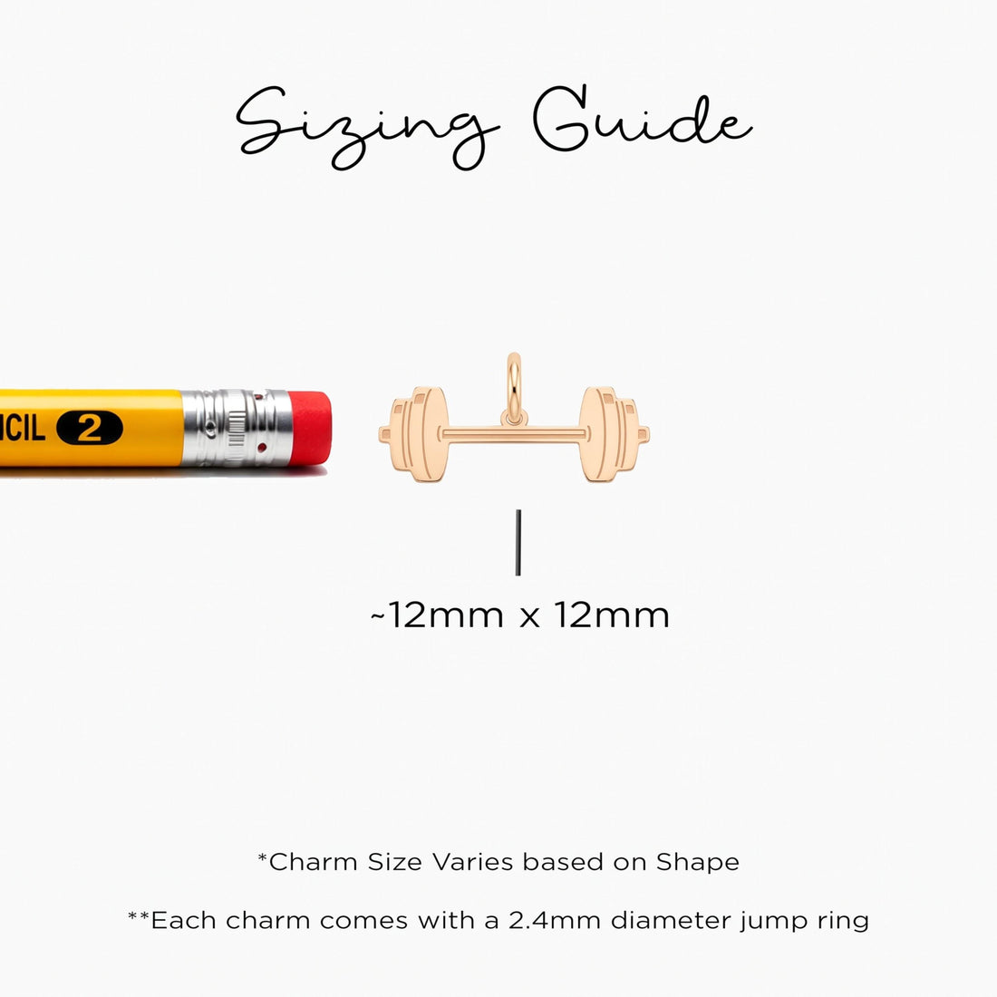 Dumbbell Weightlifter Necklace Charm