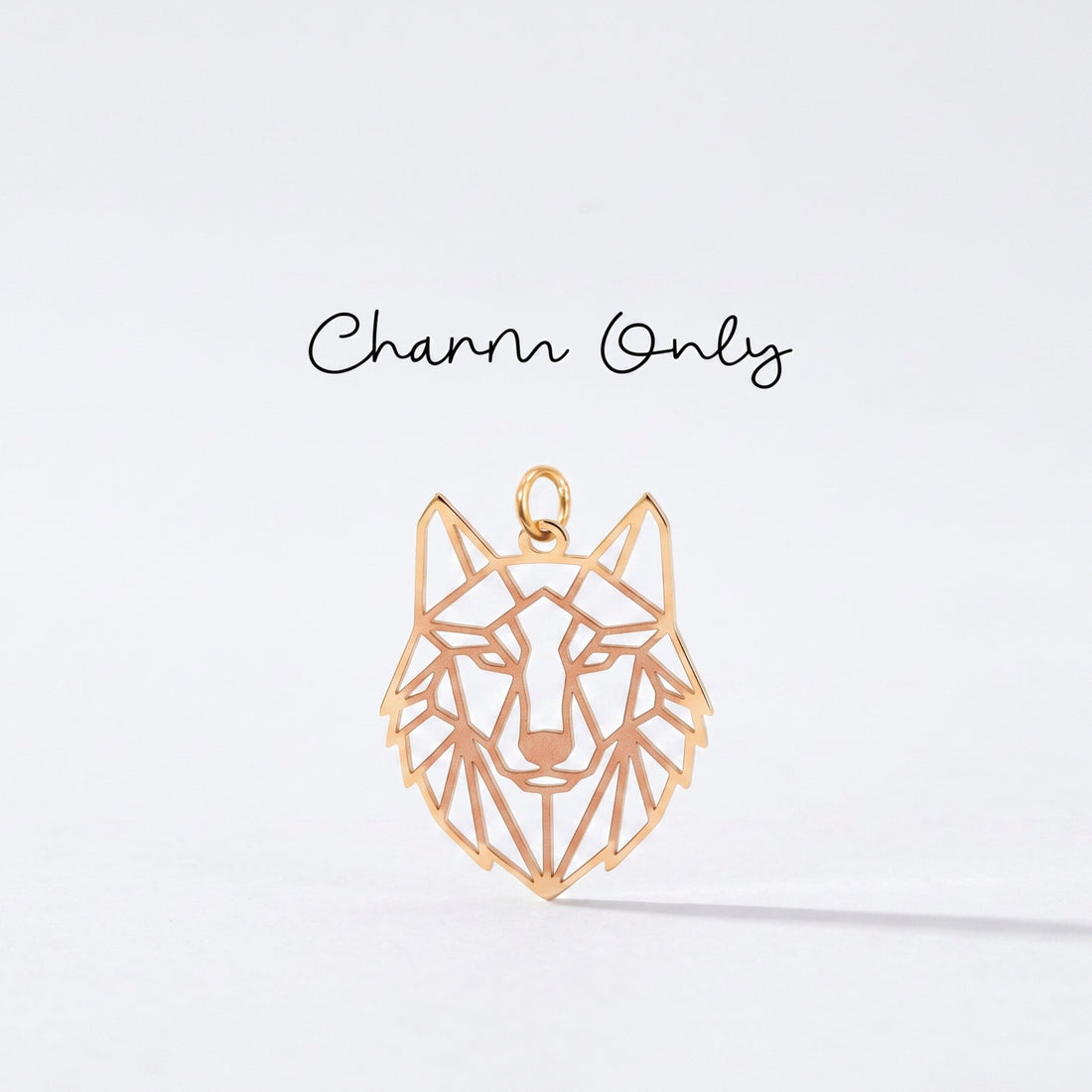 Wolf Head Necklace Charm
