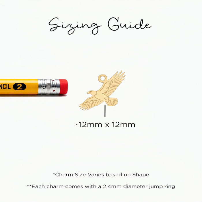 Flying Eagle Charm Necklace