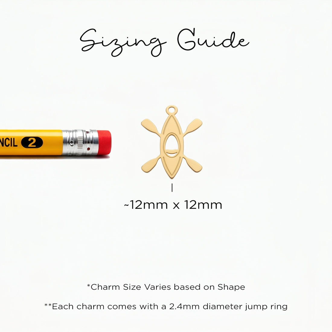 Kayak Paddles Charm Necklace