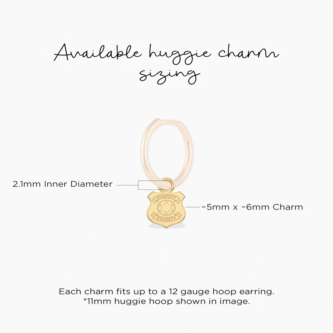Sheriff Badge Necklace Charm