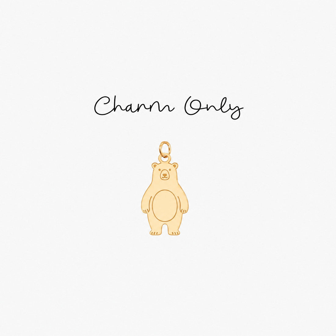 Standing Bear Necklace Charm