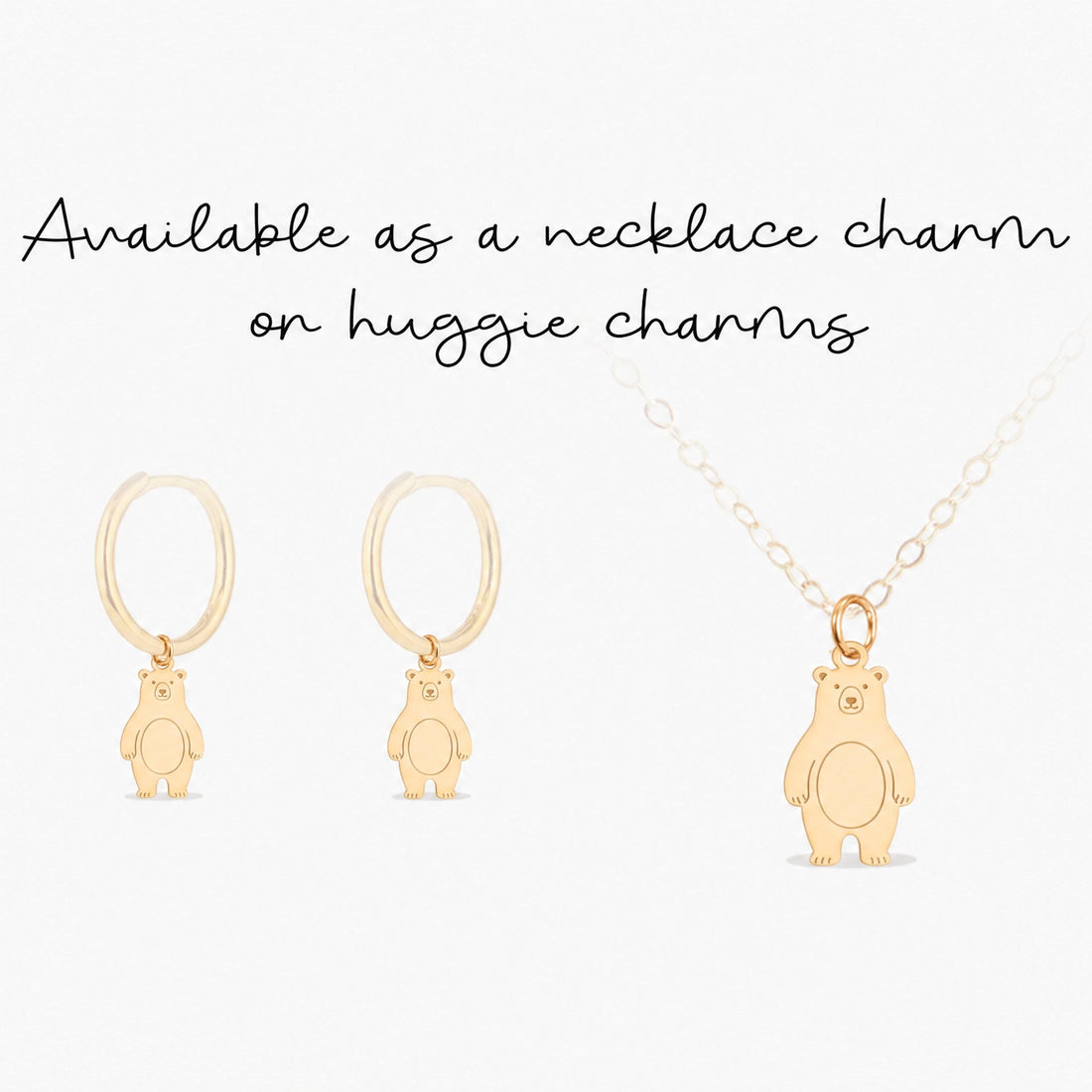 Standing Bear Necklace Charm