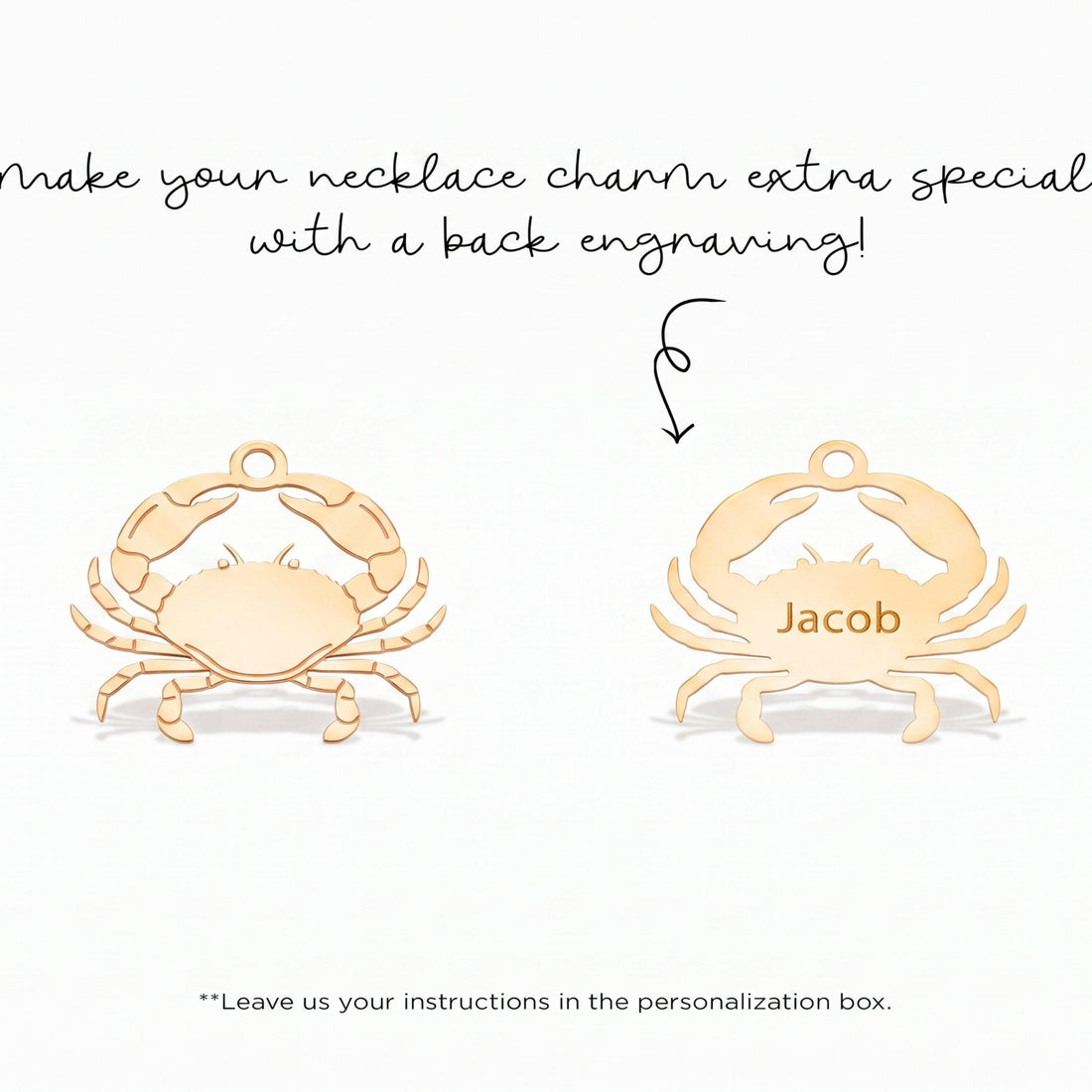 Sea Crab Charm Pendant