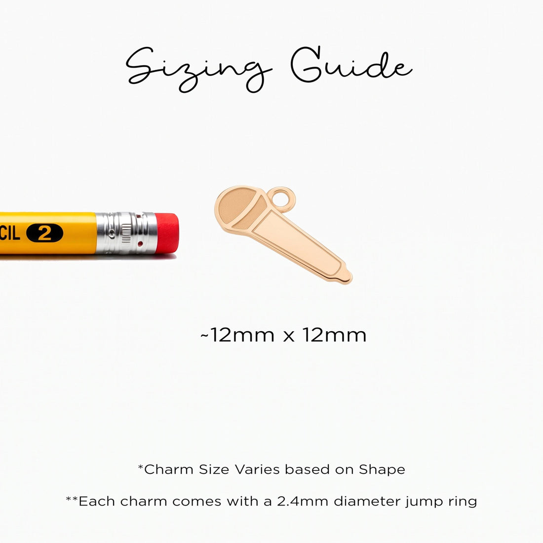 Microphone Singer Necklace Charm