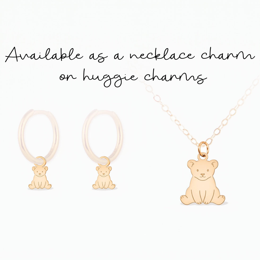 Sitting Teddy Bear Charm