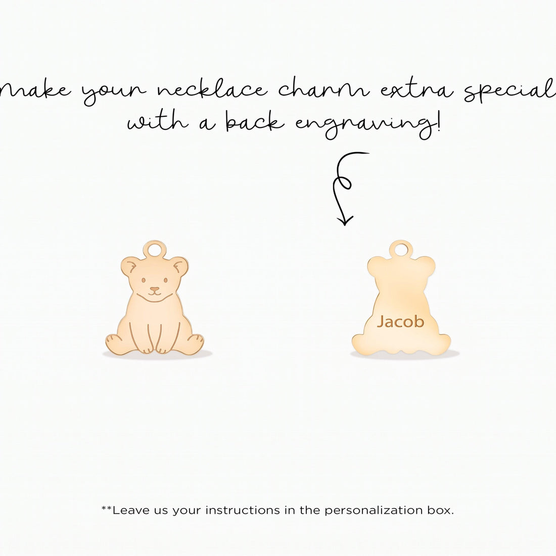 Sitting Teddy Bear Charm