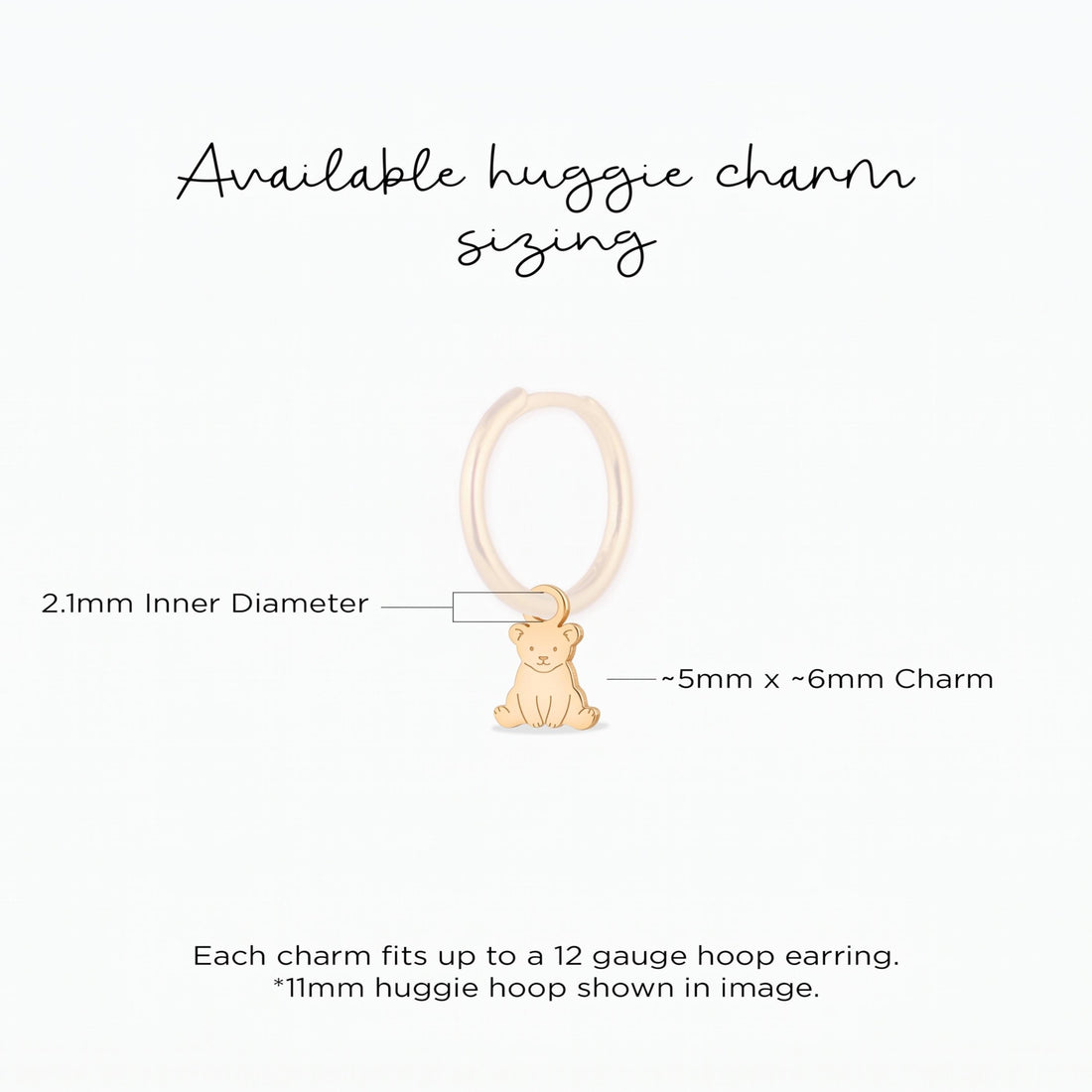 Sitting Teddy Bear Charm