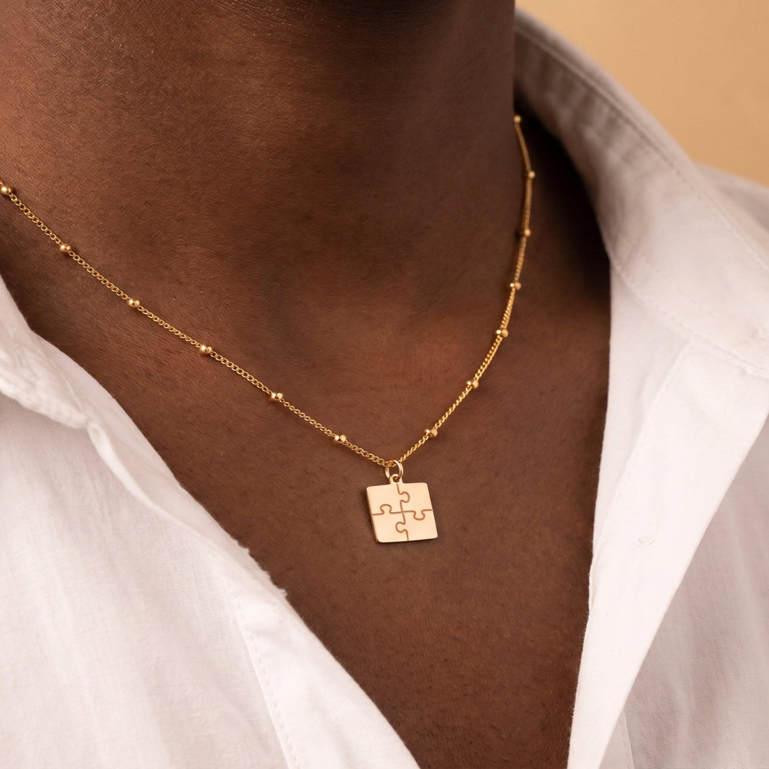 Puzzle Piece Game Necklace Charm