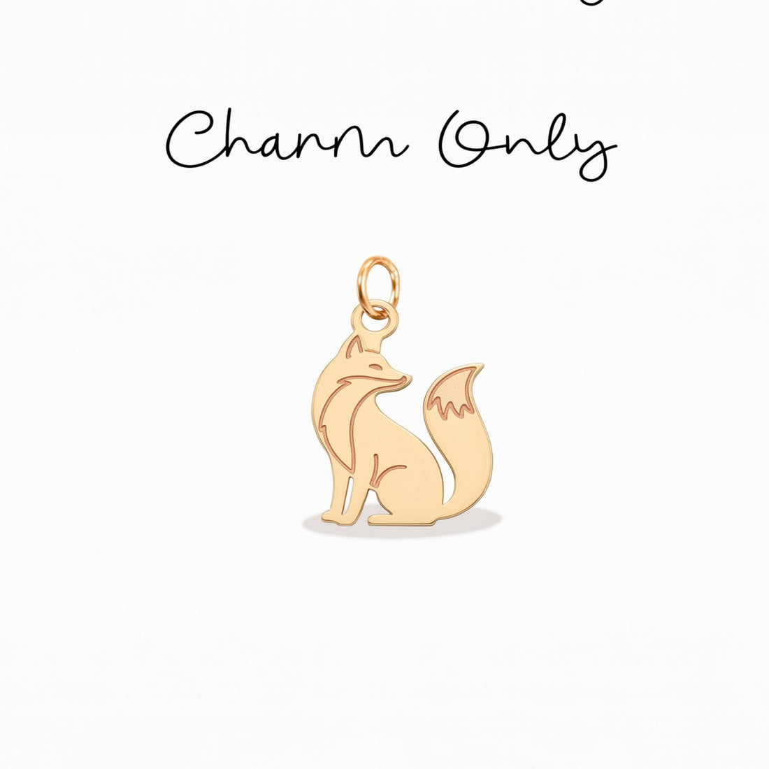 Sitting Fox Necklace Charm