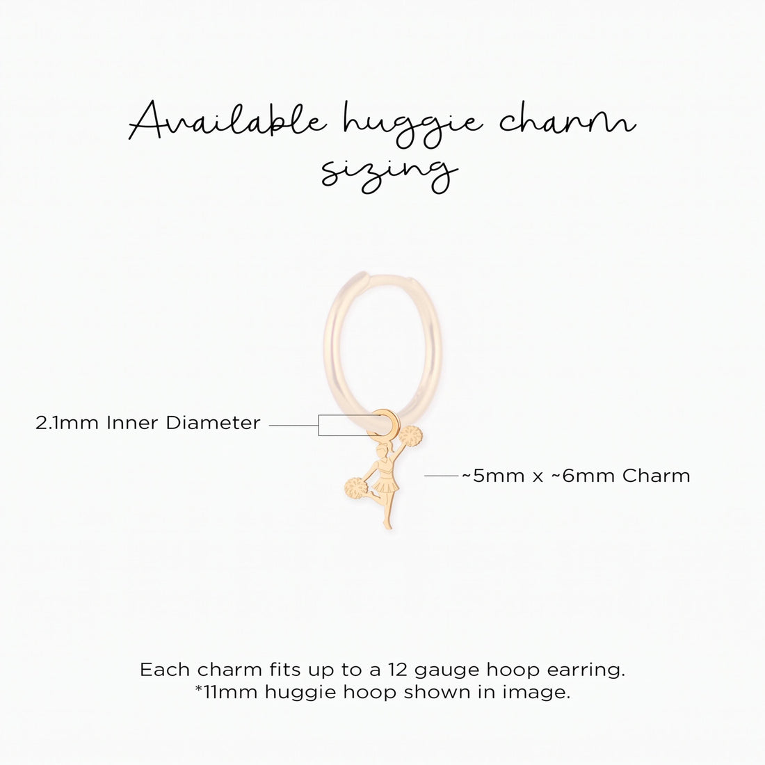 Cheerleader Pom Pom Charm